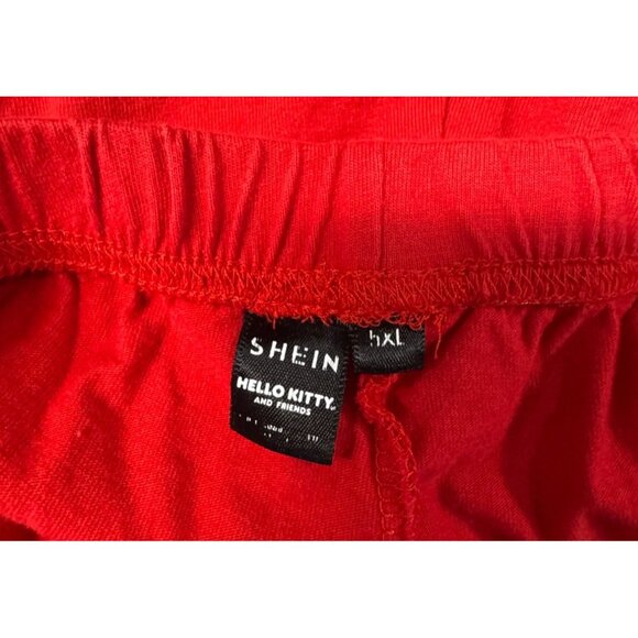 Red Hello Kitty Womens Lounge Shorts Size 5XL By Shein - Picture 6 of 6